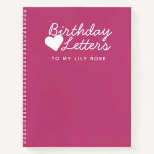 Cuaderno Cartas de cumpleaños a mi hija Keepsake