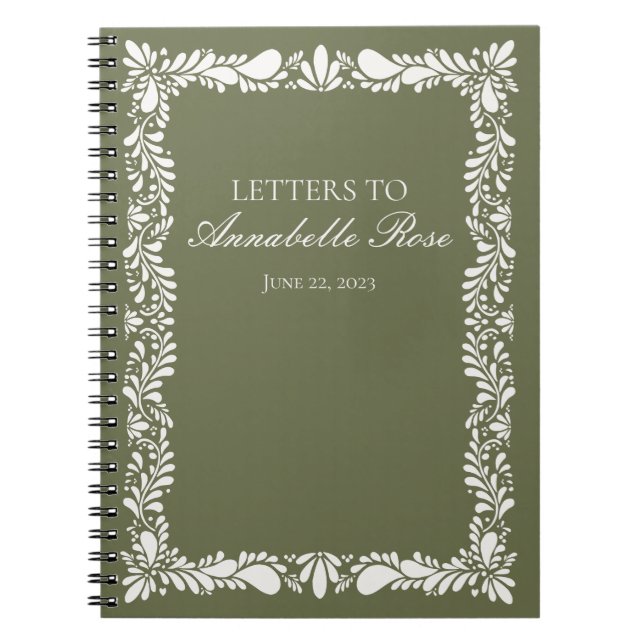 Cuaderno Cartas de Fiesta de Tile de Green Talaver a Chica  (Frente)