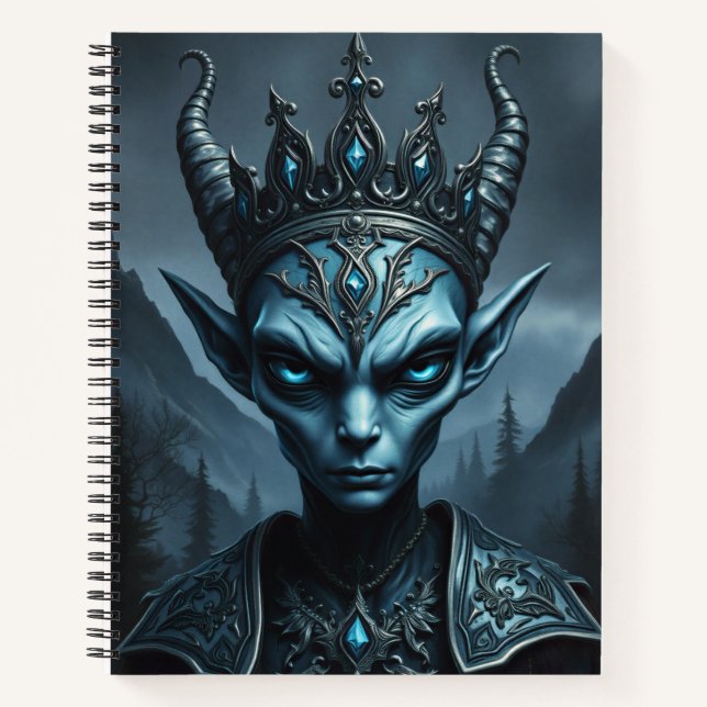 Cuaderno cartas de juego, cartas de fantasía, fantasía oscu (Anverso)