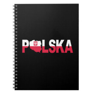 Cuaderno Cartas de mapa de la bandera de Polonia de Polonia