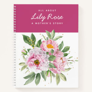 Cuaderno Cartas de Peonies a mi hija Keepsake Notebook