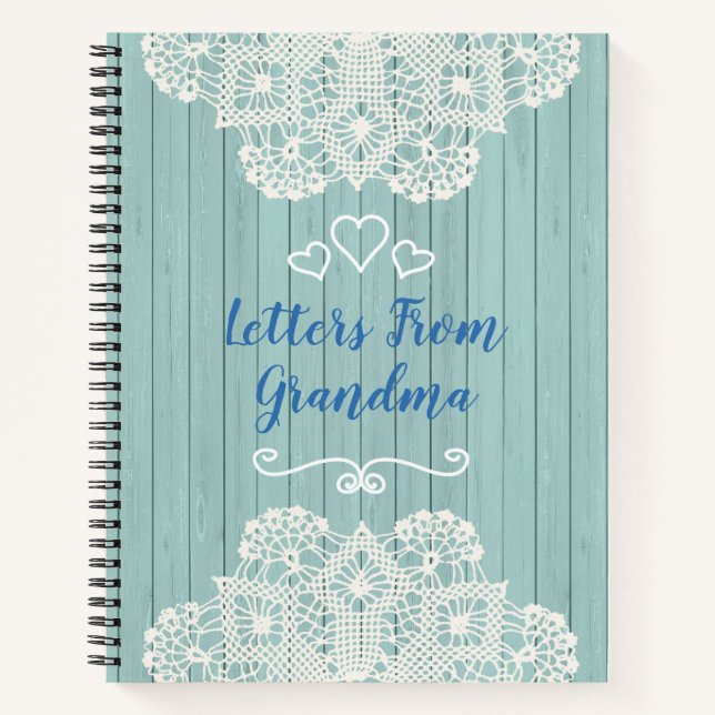 Cuaderno Cartas de personalizable de la abuela (Anverso)