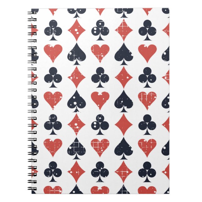 Cuaderno Cartas de reproducción: Grunge Resumen (Frente)