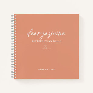 Cuaderno Cartas de Tangerine a mi bloc de notas de novia