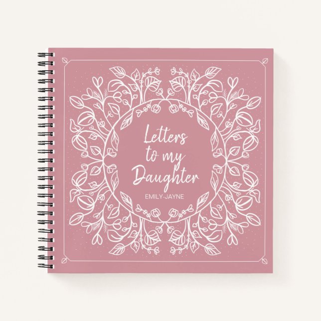 Cuaderno Cartas florales a mi hija Keepsake Journal (Anverso)