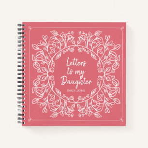 Cuaderno Cartas florales a mi hija Keepsake Journal