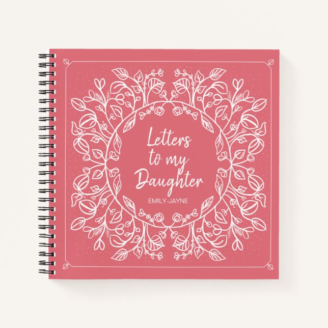 Cuaderno Cartas florales a mi hija Keepsake Journal (Anverso)