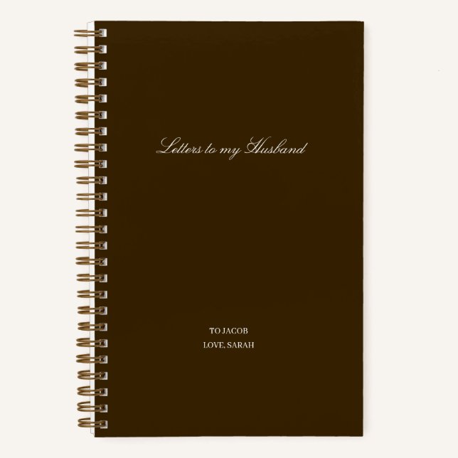 Cuaderno Cartas Mínimas a Mi Esposo (Anverso)
