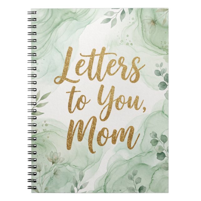Cuaderno Cartas para ti, mamá: hermoso acuarela  (Frente)