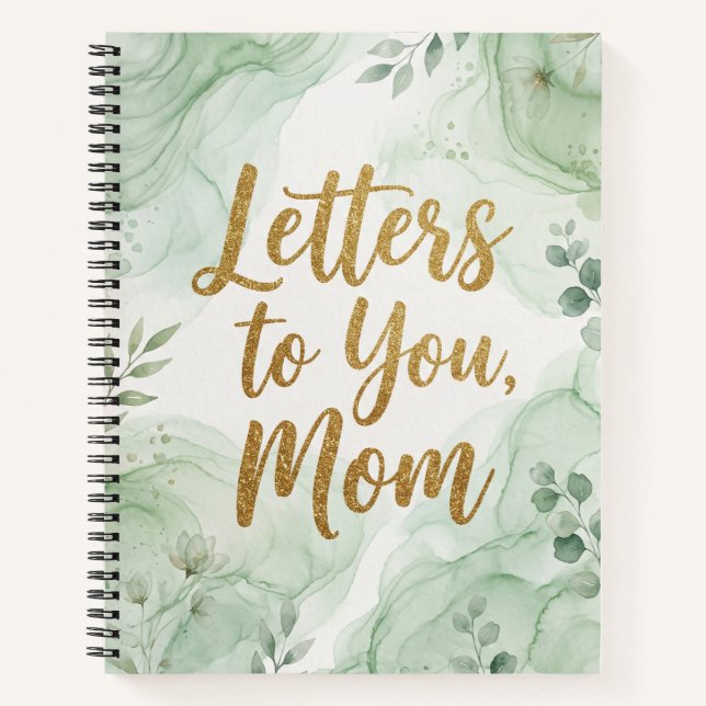 Cuaderno Cartas para ti, mamá: hermoso acuarela  (Anverso)