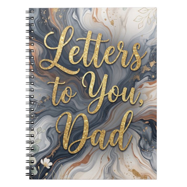 Cuaderno Cartas para ti, papá: Diario de duelo (Frente)