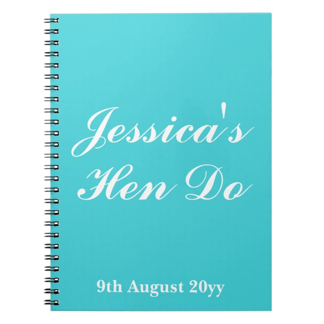 Cuaderno Cartas personalizadas a la novia para el fin de se (Frente)