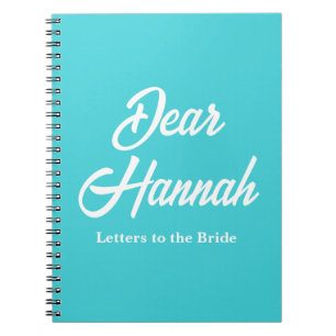 Cuaderno Cartas personalizadas a la novia para la despedida