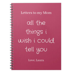 Cuaderno Cartas personalizadas del diario de recuerdos a mi