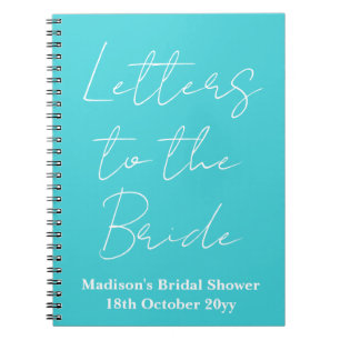 Cuaderno Cartas personalizados a la novia Hen Do Bridal Sho