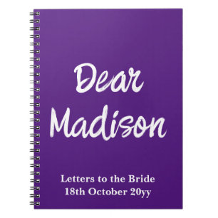Cuaderno Cartas personalizados a la novia Hen Do Bridal Sho