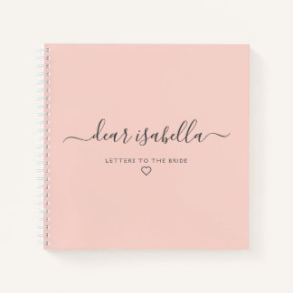 Cuaderno Cartas rosadas para la novia Recuerdo preciado