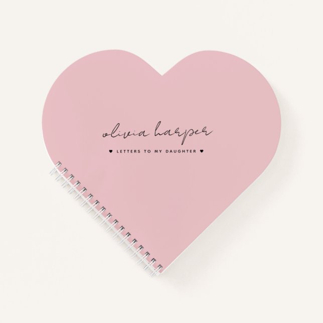 Cuaderno Cartas rosas a la memoria de mi hija Keepsake (Anverso)