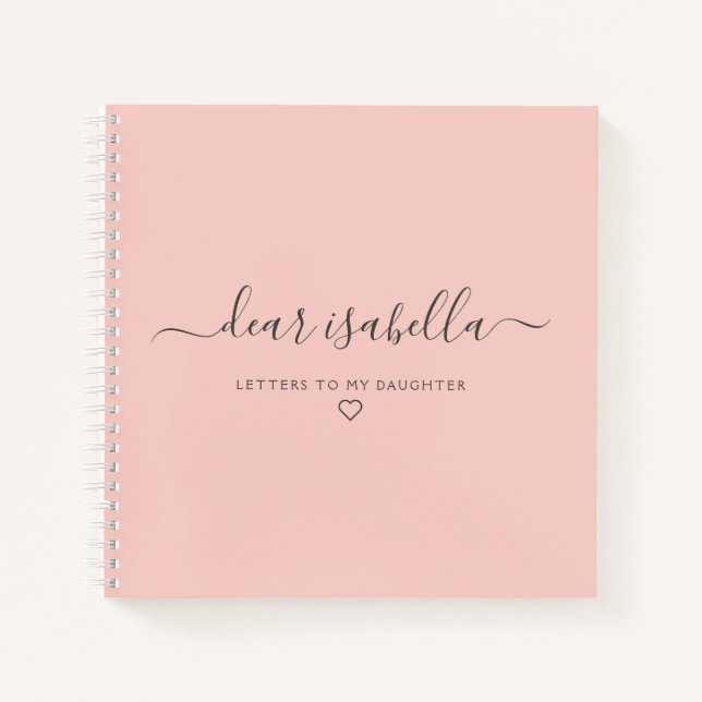 Cuaderno Cartas rosas a mi hija Keepsake Memory Notebo (Anverso)