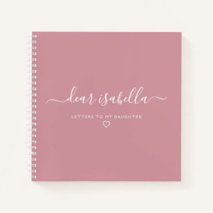 Cuaderno Cartas rosas a mi hija Keepsake Memory Notebo