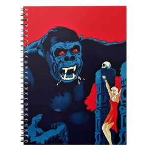 Cuaderno Cartel de la película del icónico mono gigante Kin
