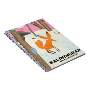 Cuaderno Cartel de viaje a Kaliningrad "para una aventura"