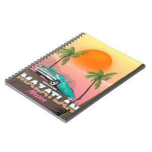 Cuaderno Cartel de viaje a Mazatlán México