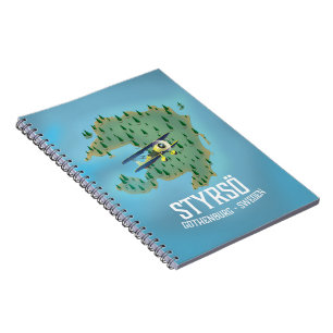 Cuaderno Cartel de viaje a Styrsö, Suecia.