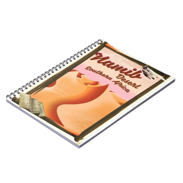 Cuaderno Cartel de viaje al desierto de Namib, África Austr (Lado Izquierdo)