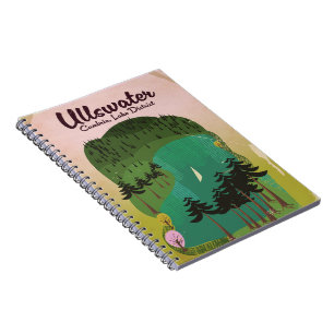 Cuaderno Cartel de viaje al lago Crater Canadá