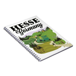 Cuaderno Cartel de viaje de Hesse Alemania