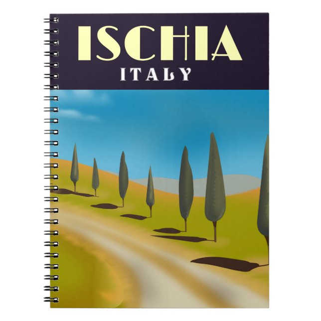 Cuaderno Cartel de viaje de Ischia Italy (Frente)