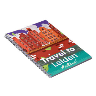 Cuaderno Cartel de viaje de los personalizados de Leiden Ho