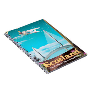 Cuaderno cartel de viaje de Scotland Queensferry Crossing