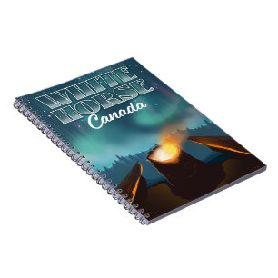 Cuaderno Cartel de viaje de White Horse Canadá