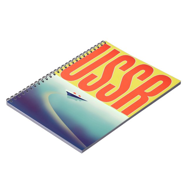 Cuaderno Cartel de viaje soviético de la URSS (Lado Izquierdo)