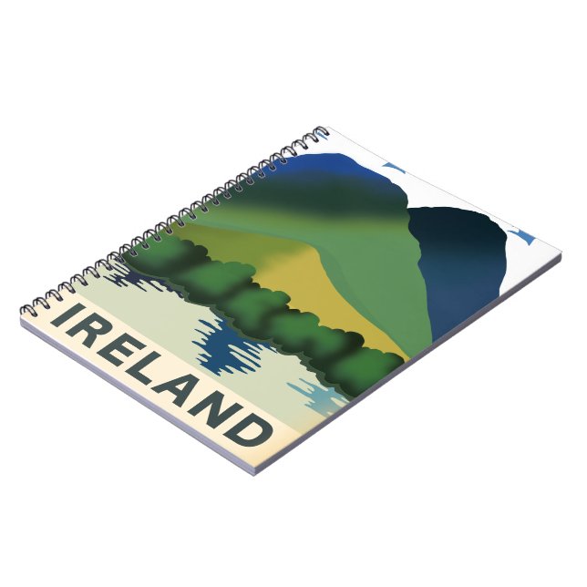 Cuaderno Cartel de viaje vintage de Irlanda (Lado Izquierdo)