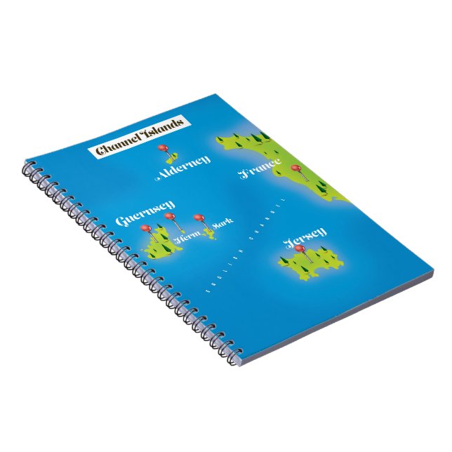 Cuaderno Cartel del mapa de las Islas del Canal. (Lado Derecho)