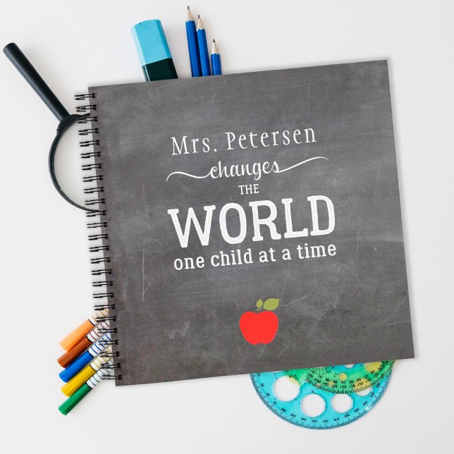 Cuaderno Cartel personalizado del nombre del profesor (Subido por el creador)