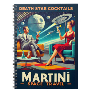 Cuaderno Carteles de viaje espacial Martini Estrella de la 
