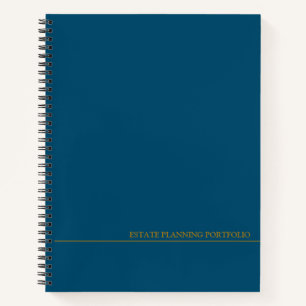 Cuaderno Cartera de planificación inmobiliaria - negro   Az