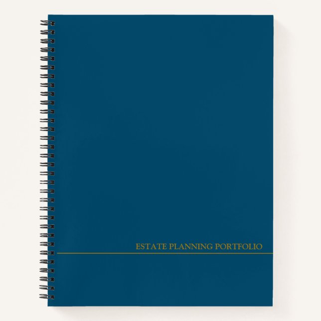 Cuaderno Cartera de planificación inmobiliaria - negro | Az (Anverso)