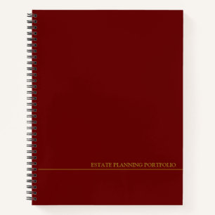 Cuaderno Cartera de planificación inmobiliaria - negro   B