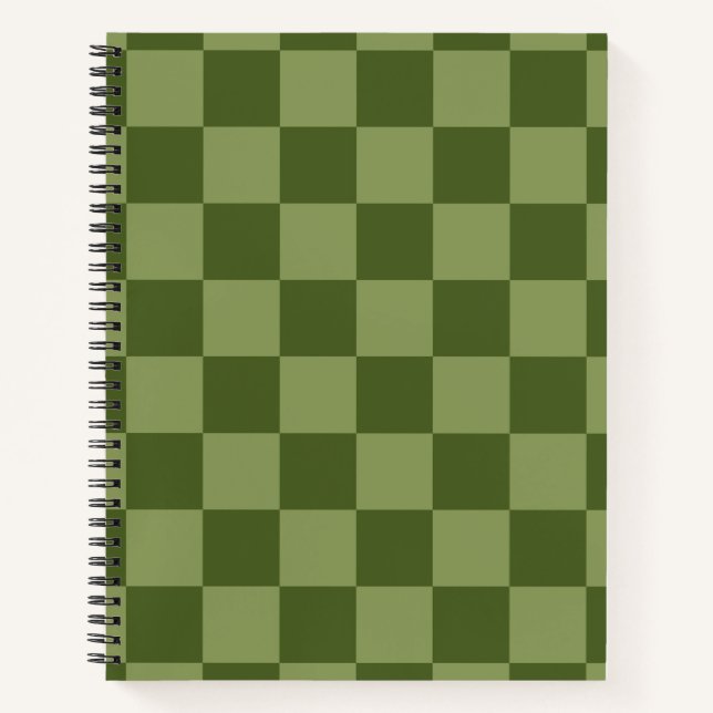 Cuaderno Cartón verde Moss (Anverso)