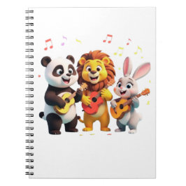 Cuaderno 🎵 Cartoon Animal Music Party – Fun & Cute Musical