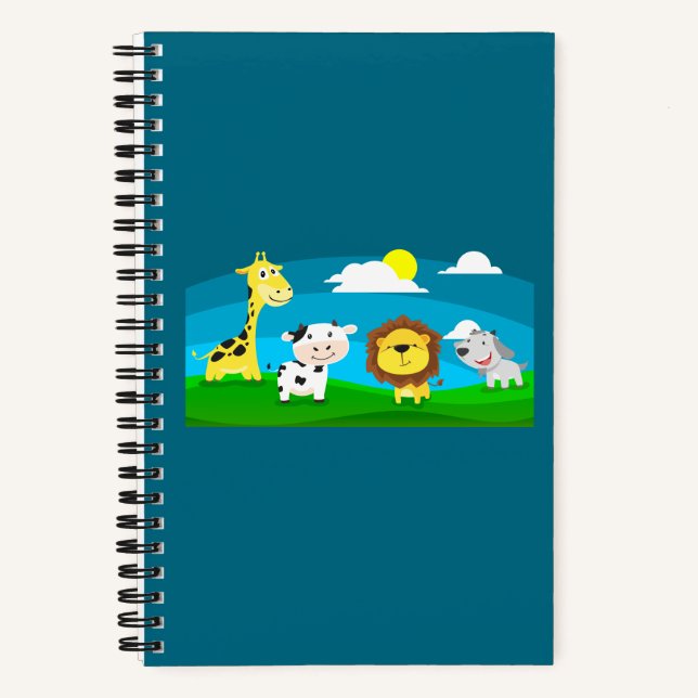 Cuaderno Cartoon animals       (Anverso)