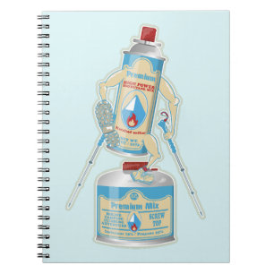 Cuaderno Cartuchos de gas de cocina de camping divertidos p