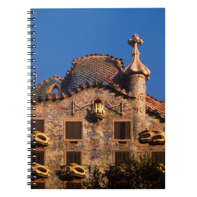 Cuaderno Casa Batilo, Arquitectura Gaudí, Barcelona, (Frente)