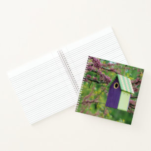 Cuaderno Casa De Aves En Un Árbol Redbudo