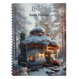 Cuaderno Casa de hongos en la nieve
